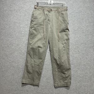 Lauren Ralph Lauren Women's Green Wide Leg Drawstring Pants Size 8 30x30